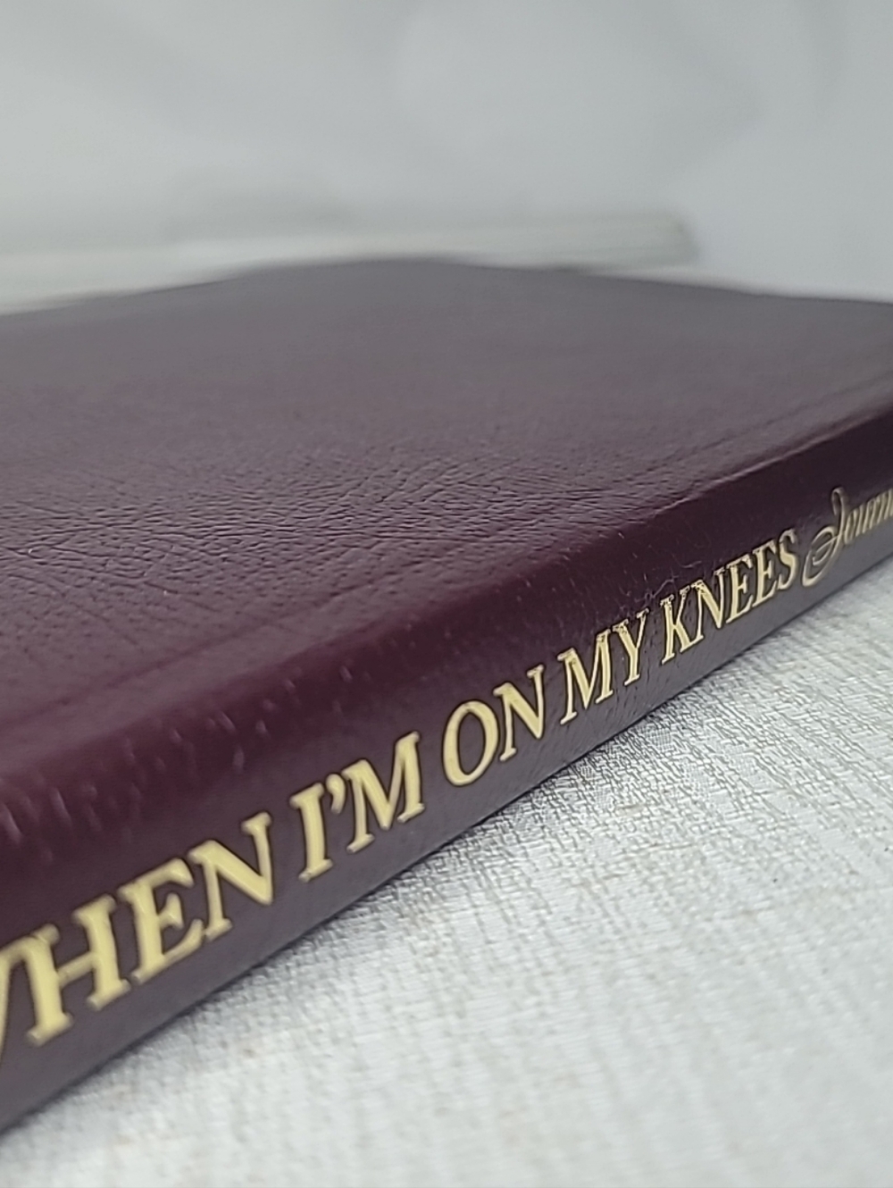 When I'm on My Knees Devotional Journal by Anita Corrine Donihue, LEATHER NEW